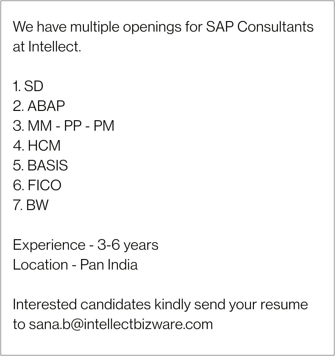 Sap Basis 5 Years Experience Resume 2017