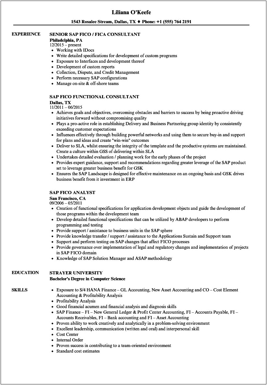 Sap Basis Resume 3 Years Experience Pdf