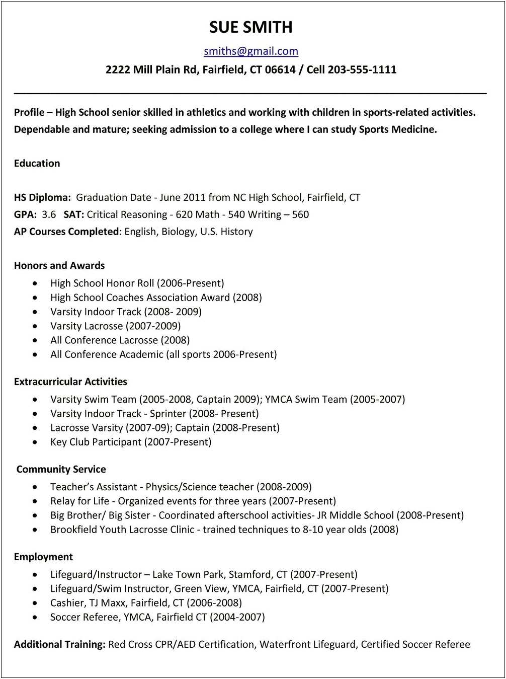 Scholarship Resume Coursework On Resume Examples