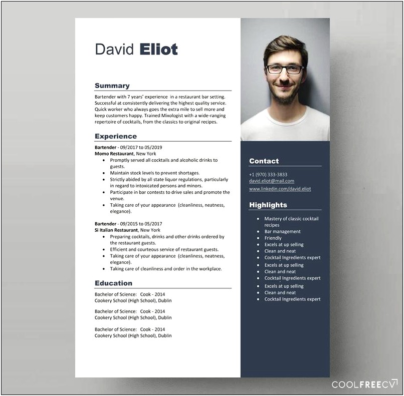 Secondary Education Resume Template For Word