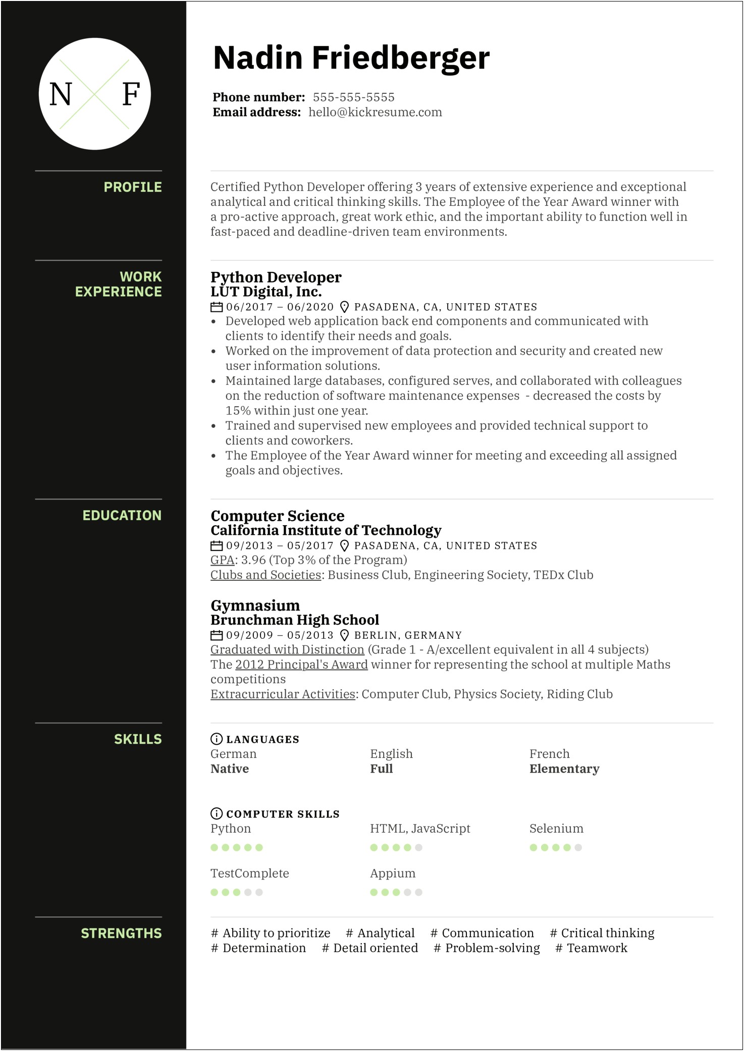 Selenium Experienced Resumes For Free Download