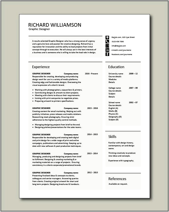 Senior Motion Graphics Designer The Best Resume