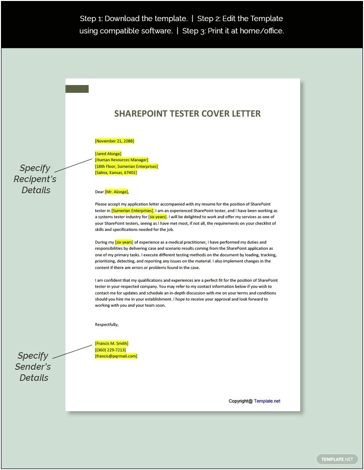 Sharepoint Refer A Resume Sample Letter