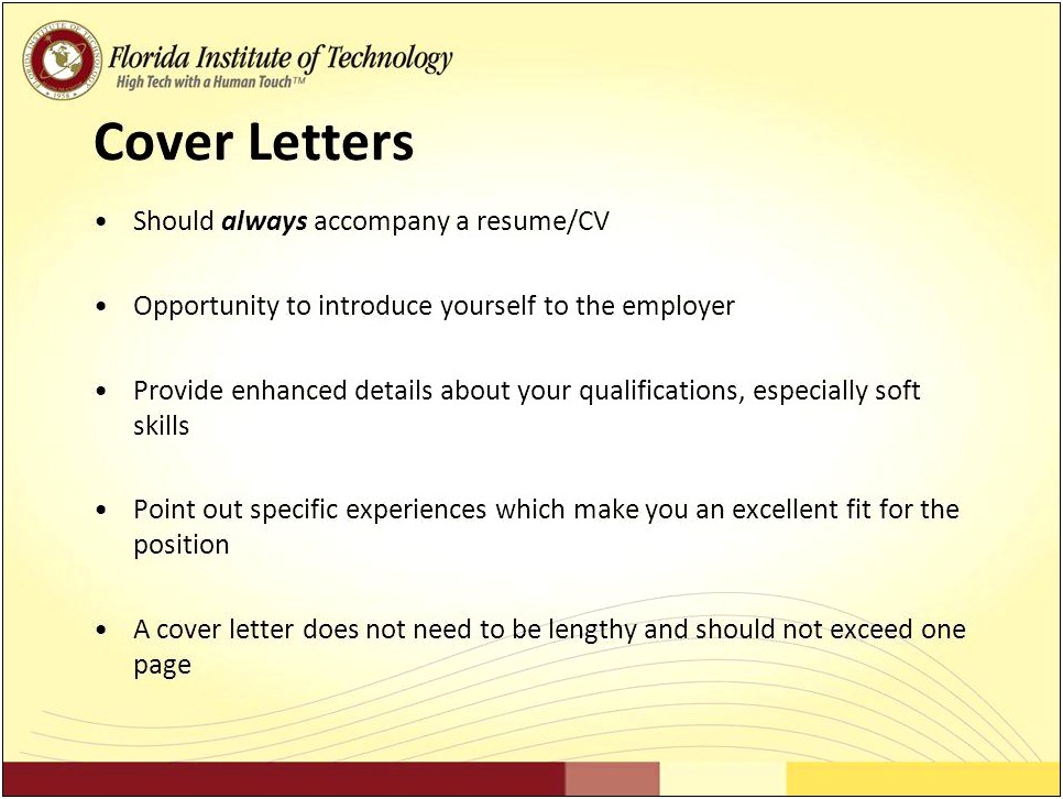 Should A Cover Letter Always Accompany A Resume