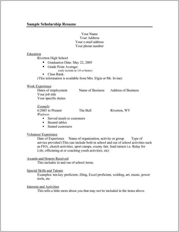 Should A Professional Resume Include High School