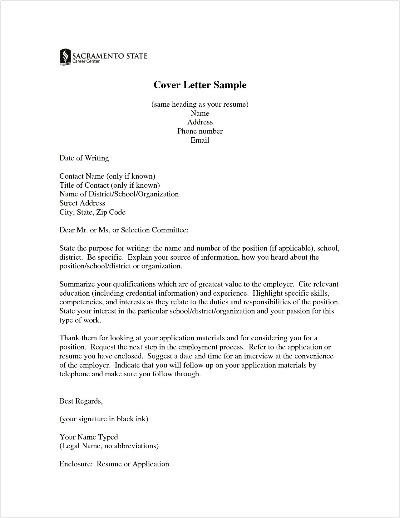 Should Cover Letter Have Same Header As Resume