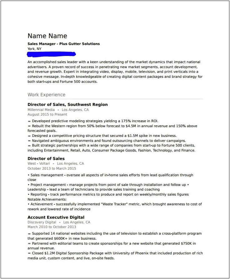 Should I Put Business Closed On Resume