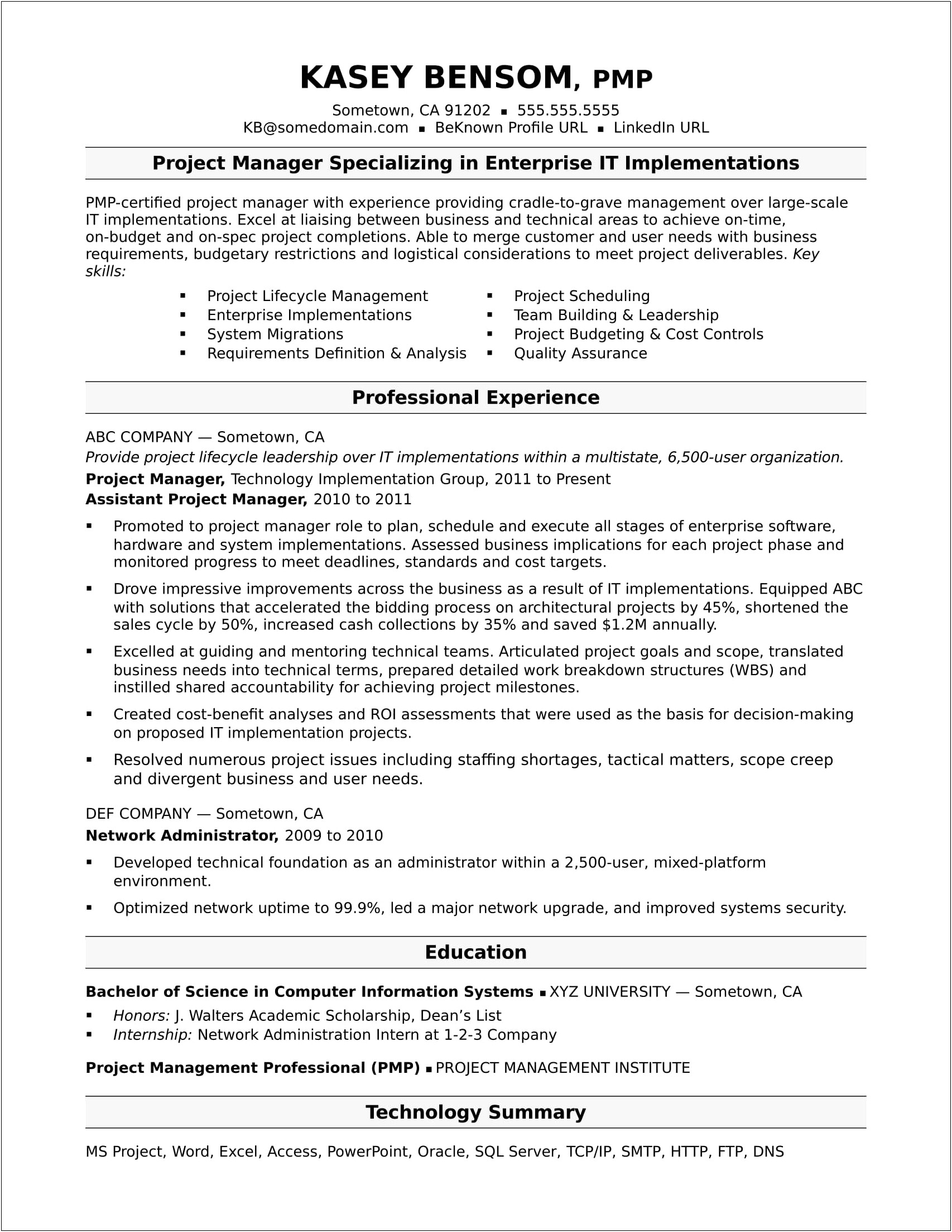 Should I Put Project Experience In Resume