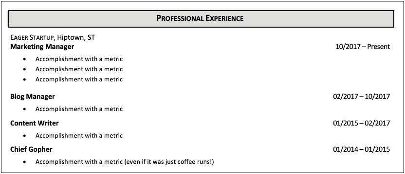 Should You Put Month And Year On Resume