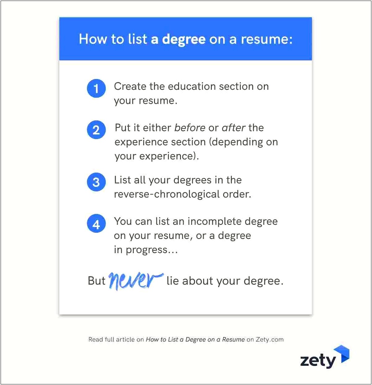 Should You Put Unfinished Major In Resume