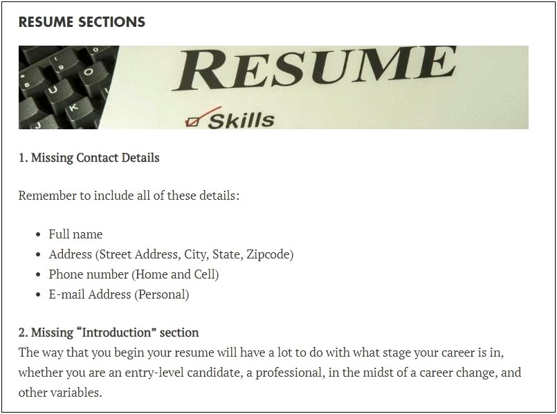 Should You Put Your Home Address On Resume