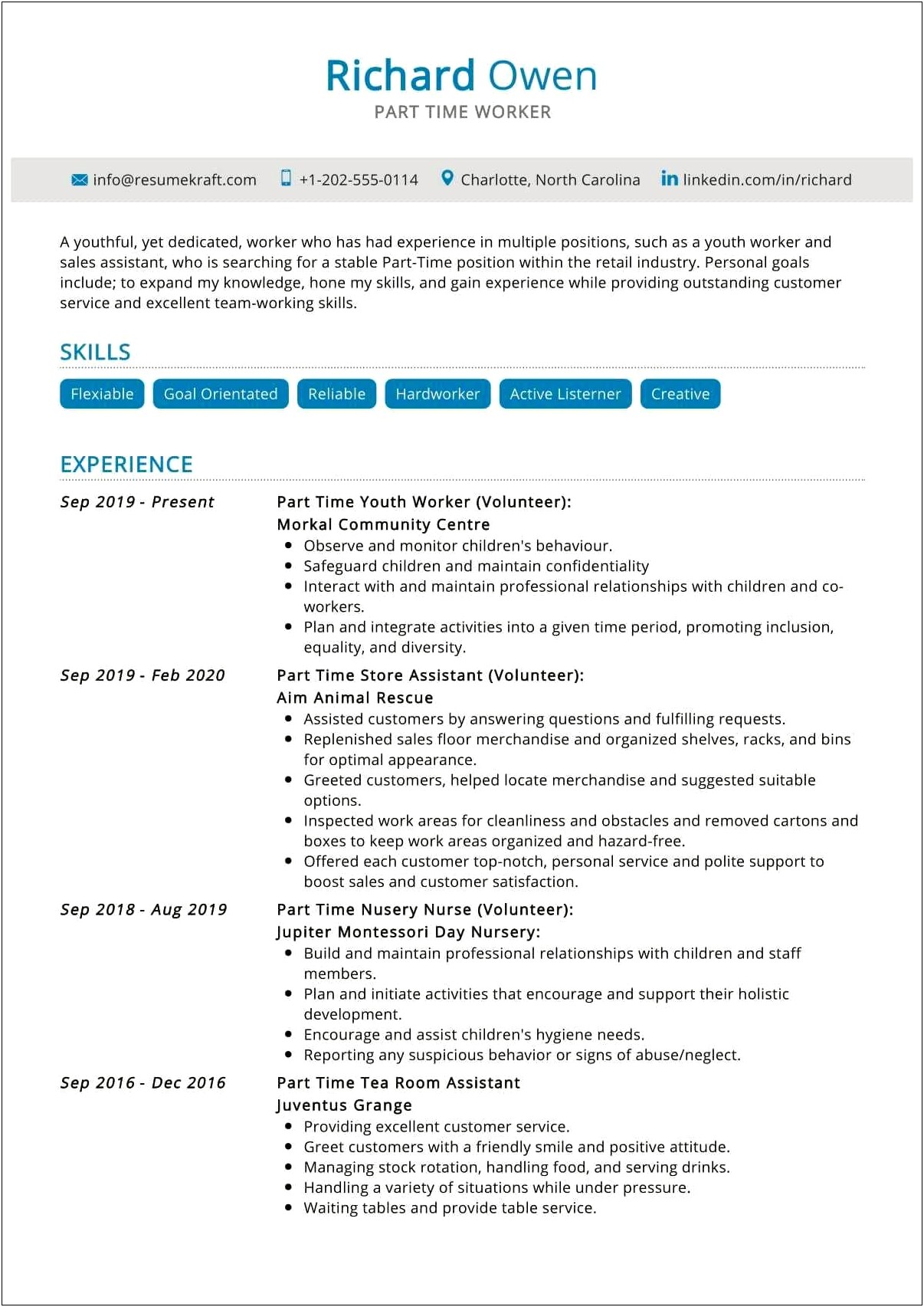 Simple Modern Resume Examples For Clerical