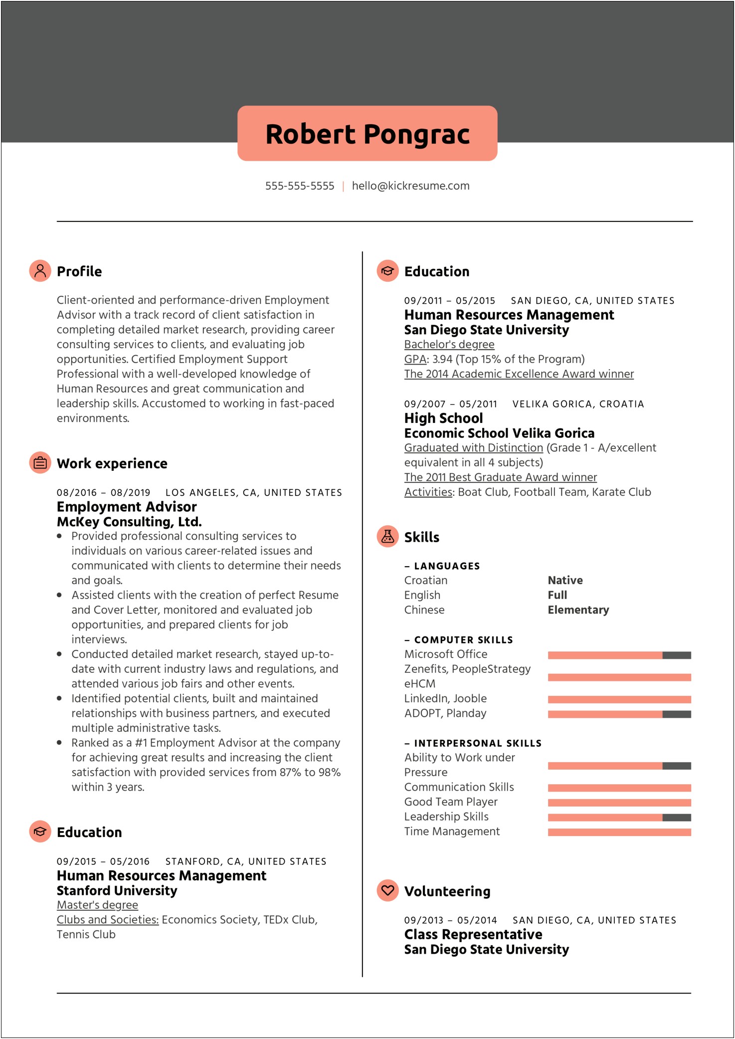 Skill Working High Pace Enviroment Resume