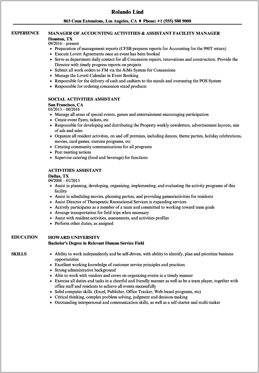 Skills About Regulanr And Reliable Attendance Resume