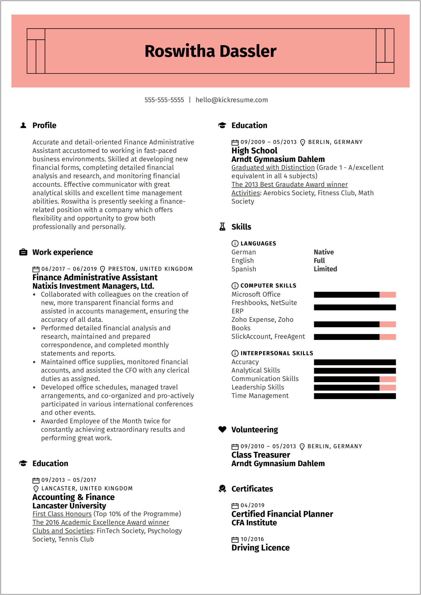 Skills And Abilities On Resume For Administrative Assistant
