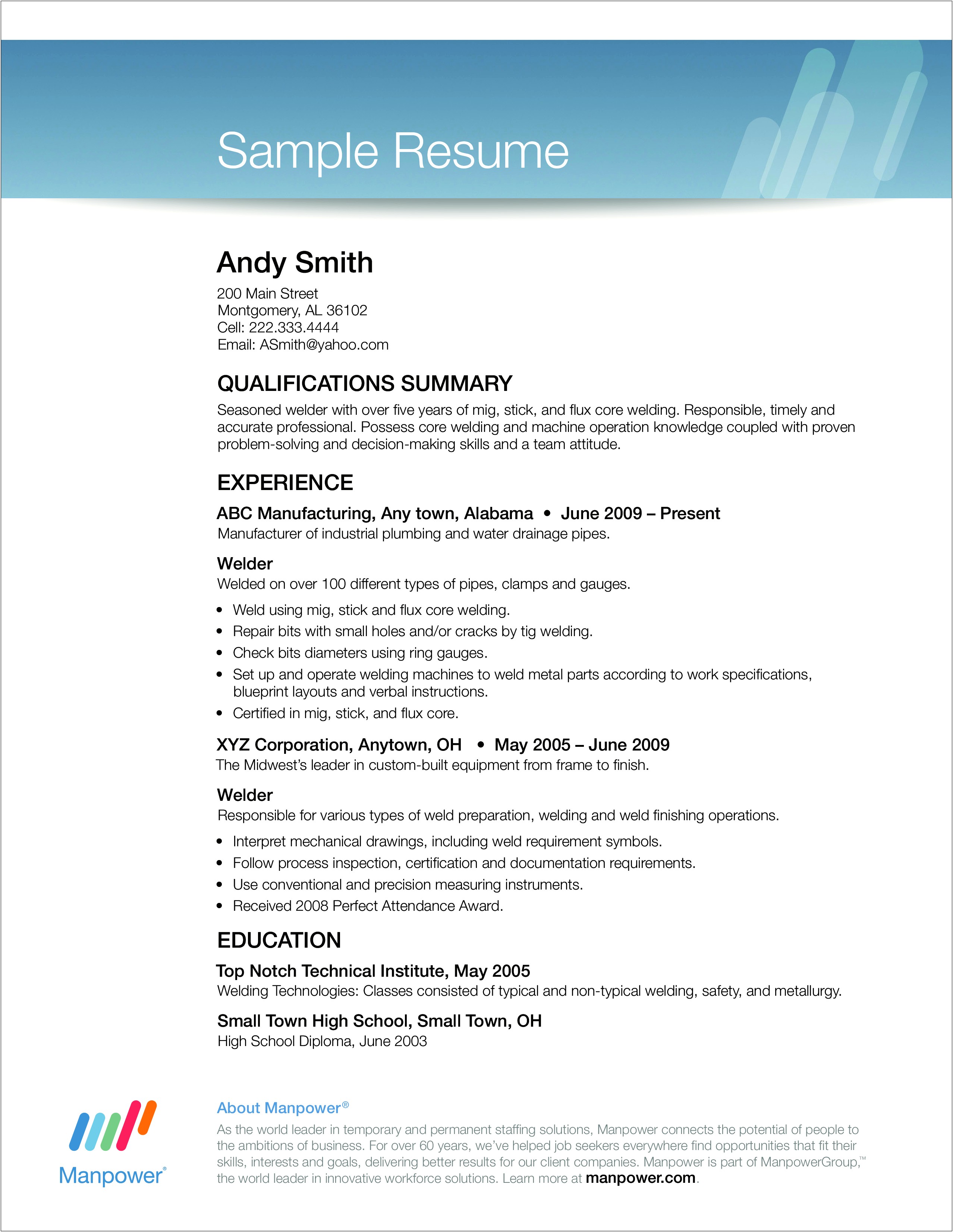 Skills And Interests On A Resume Format