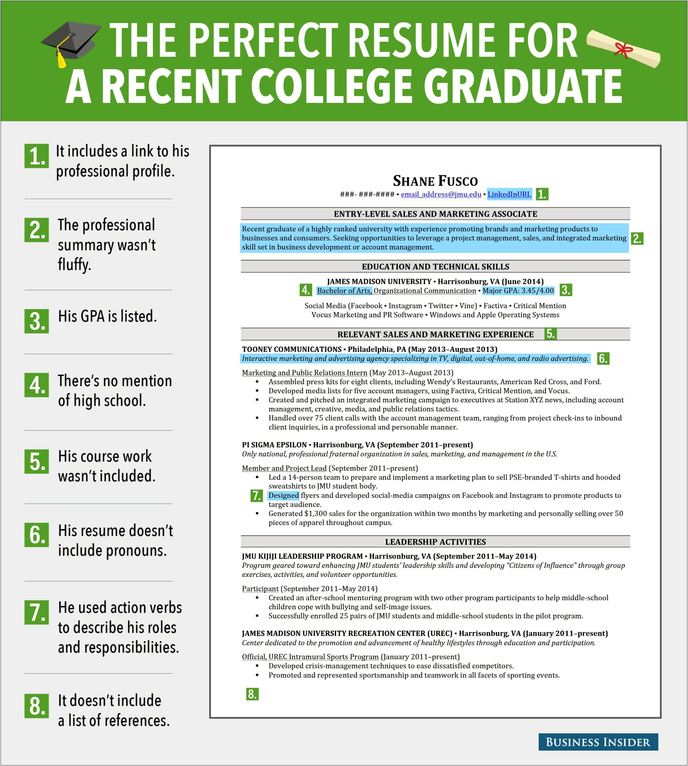 Skills Based Resume For College Graduates