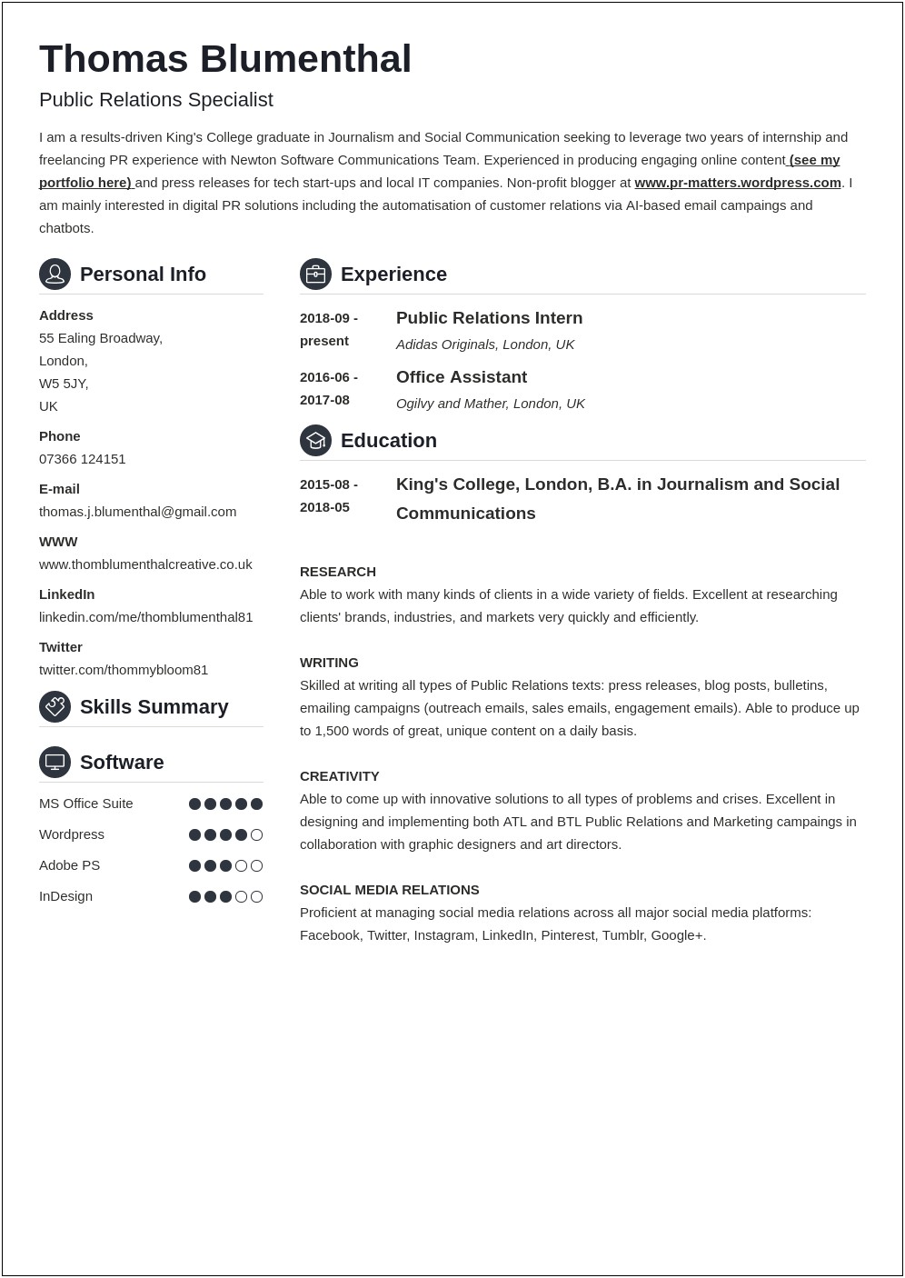 Skills Based Resume Sample For Development