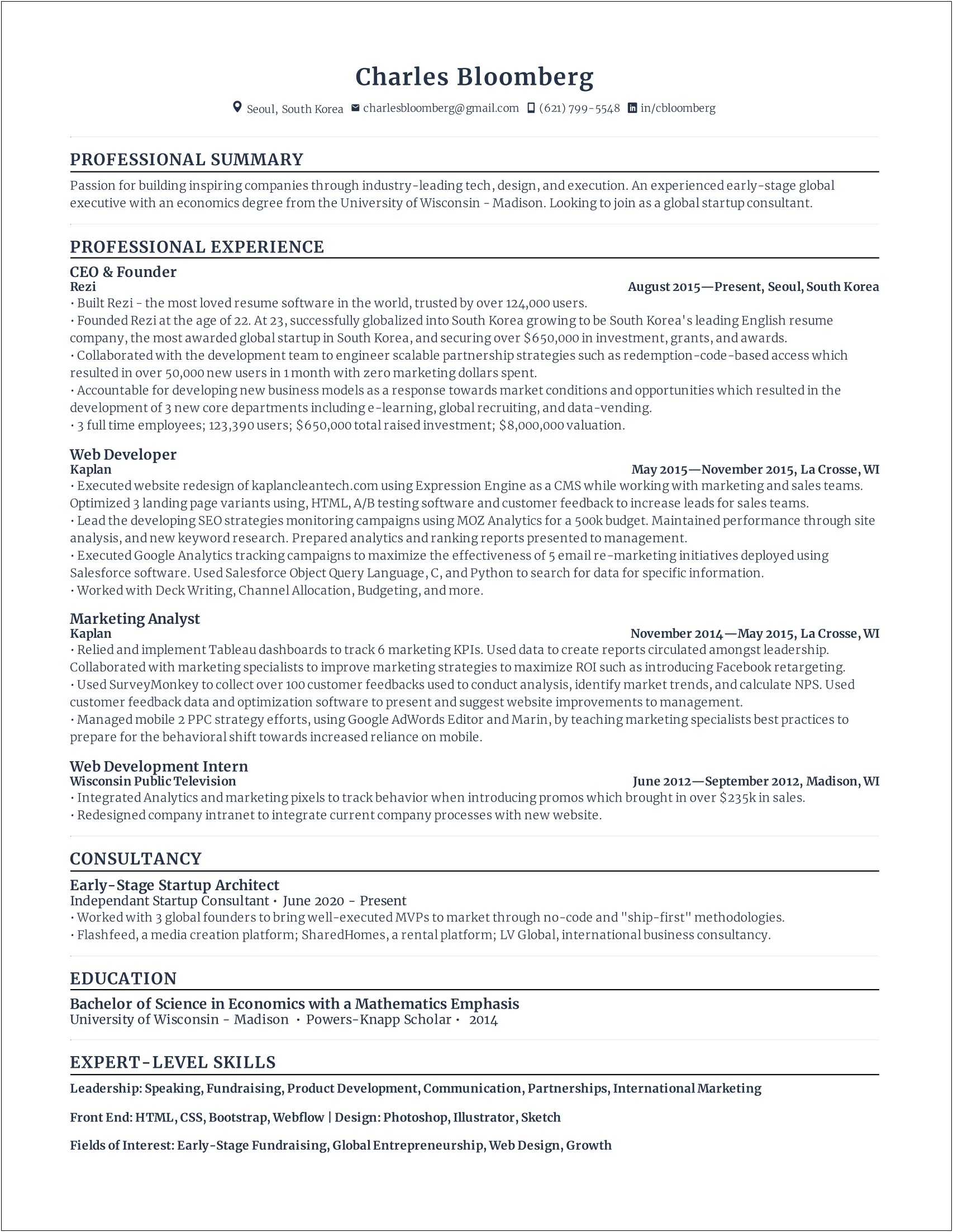 Skills For Business Summary For Resume