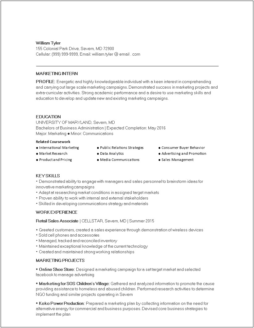 Skills For Resume For A Media Advertising Degree