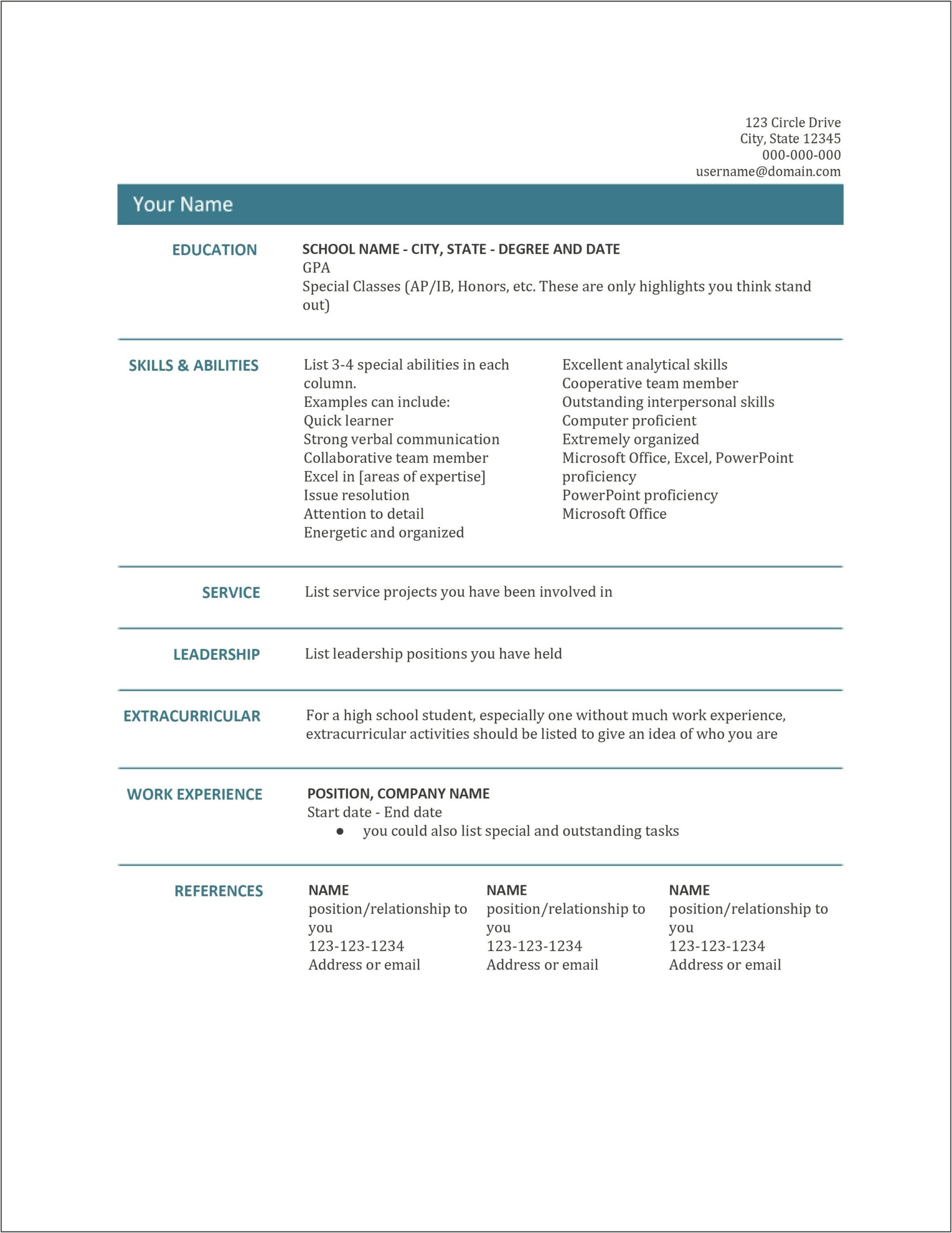 Skills Office And Windows For Resume