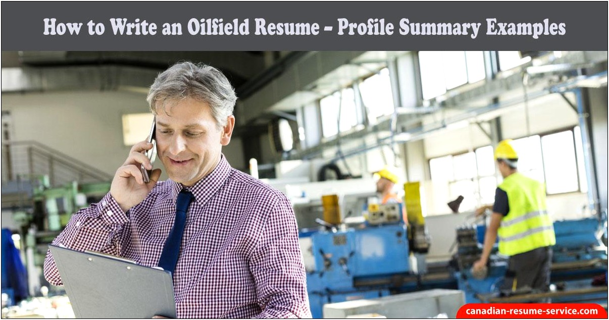 Skills On A Resume For Oilfield