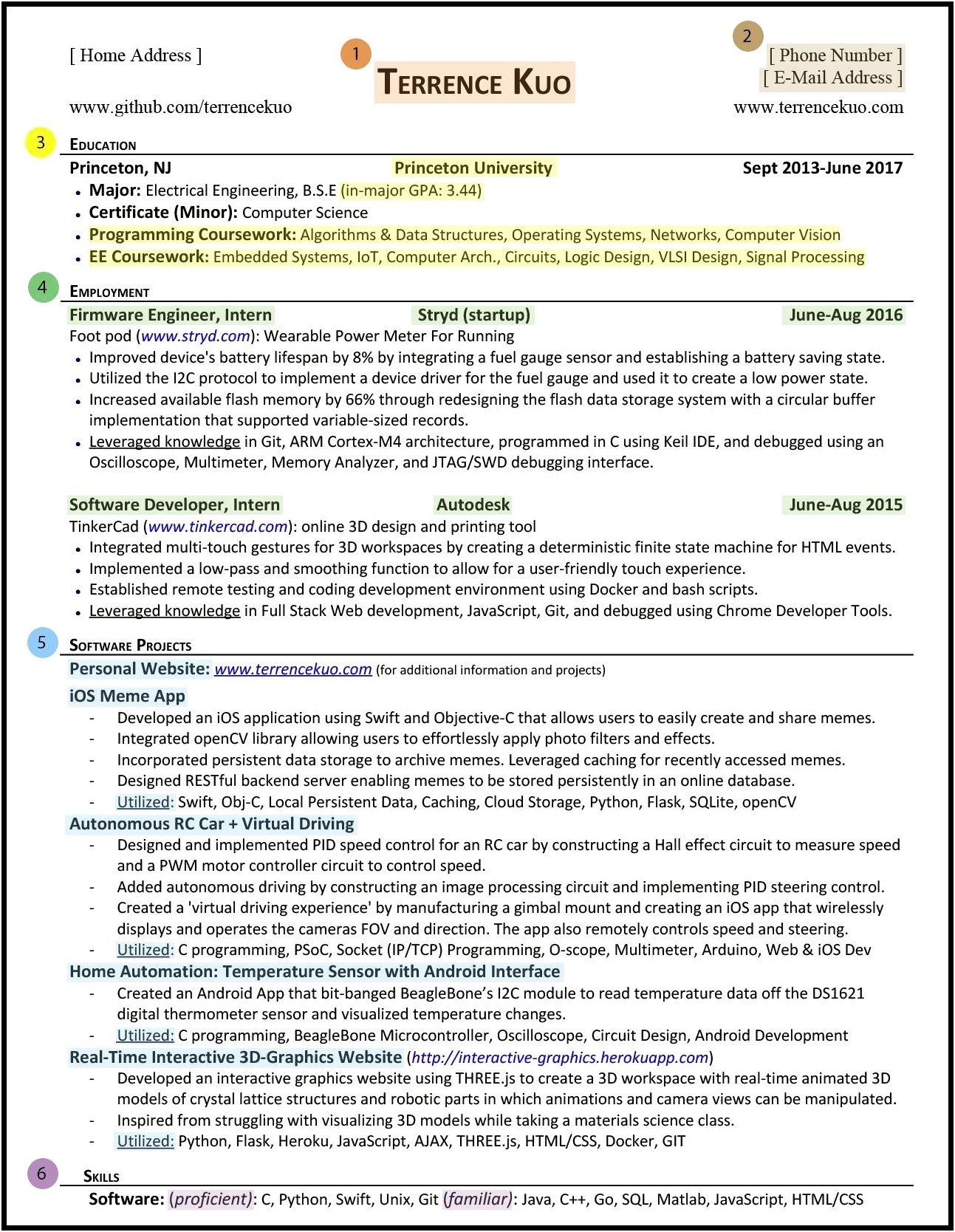 Skills Section Of Resume Engineer