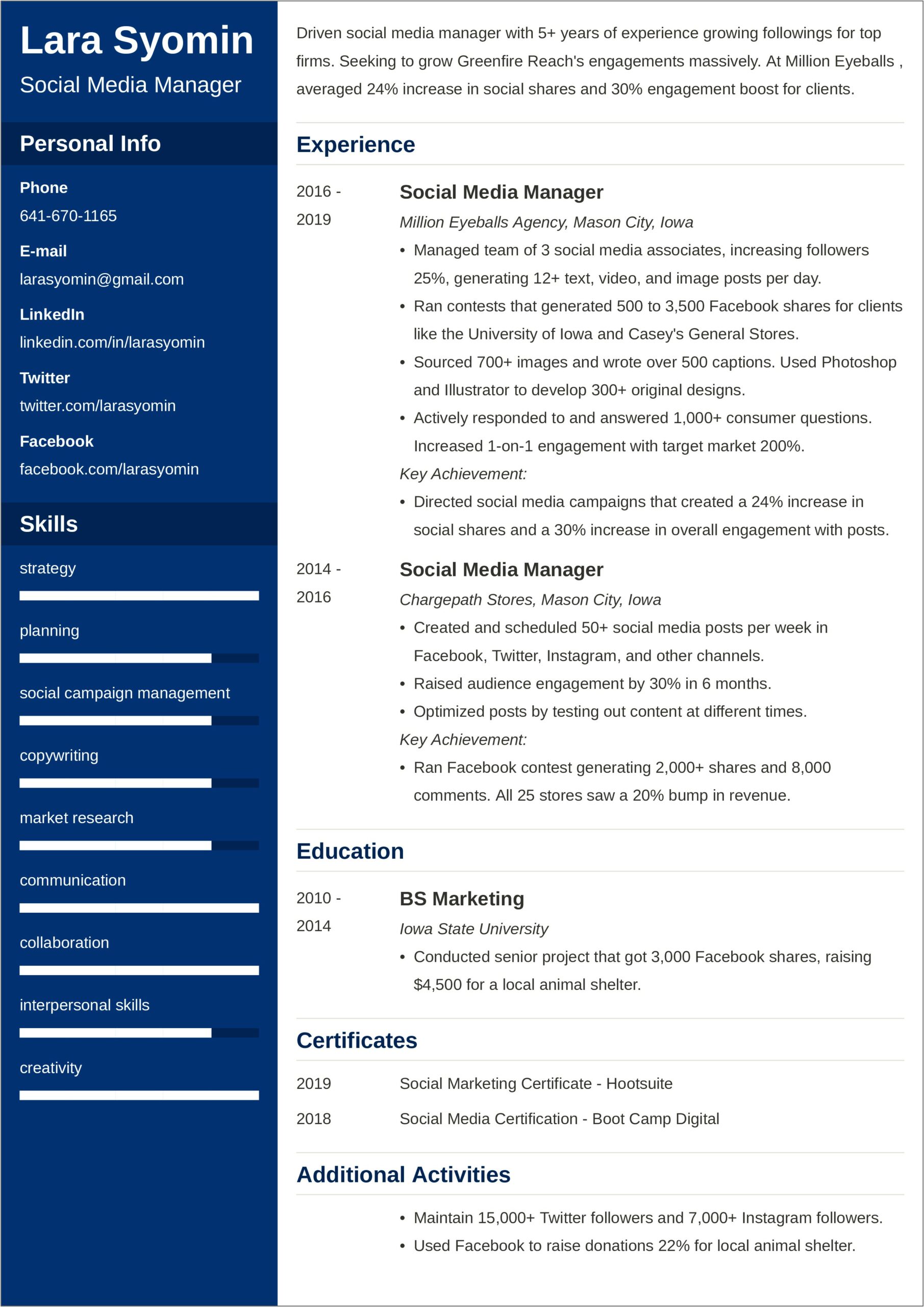 Skills To Include On Advertising Resume