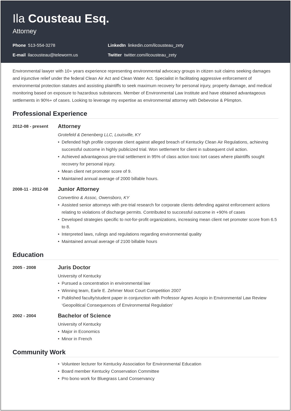 Skills To Include On Legal Resume