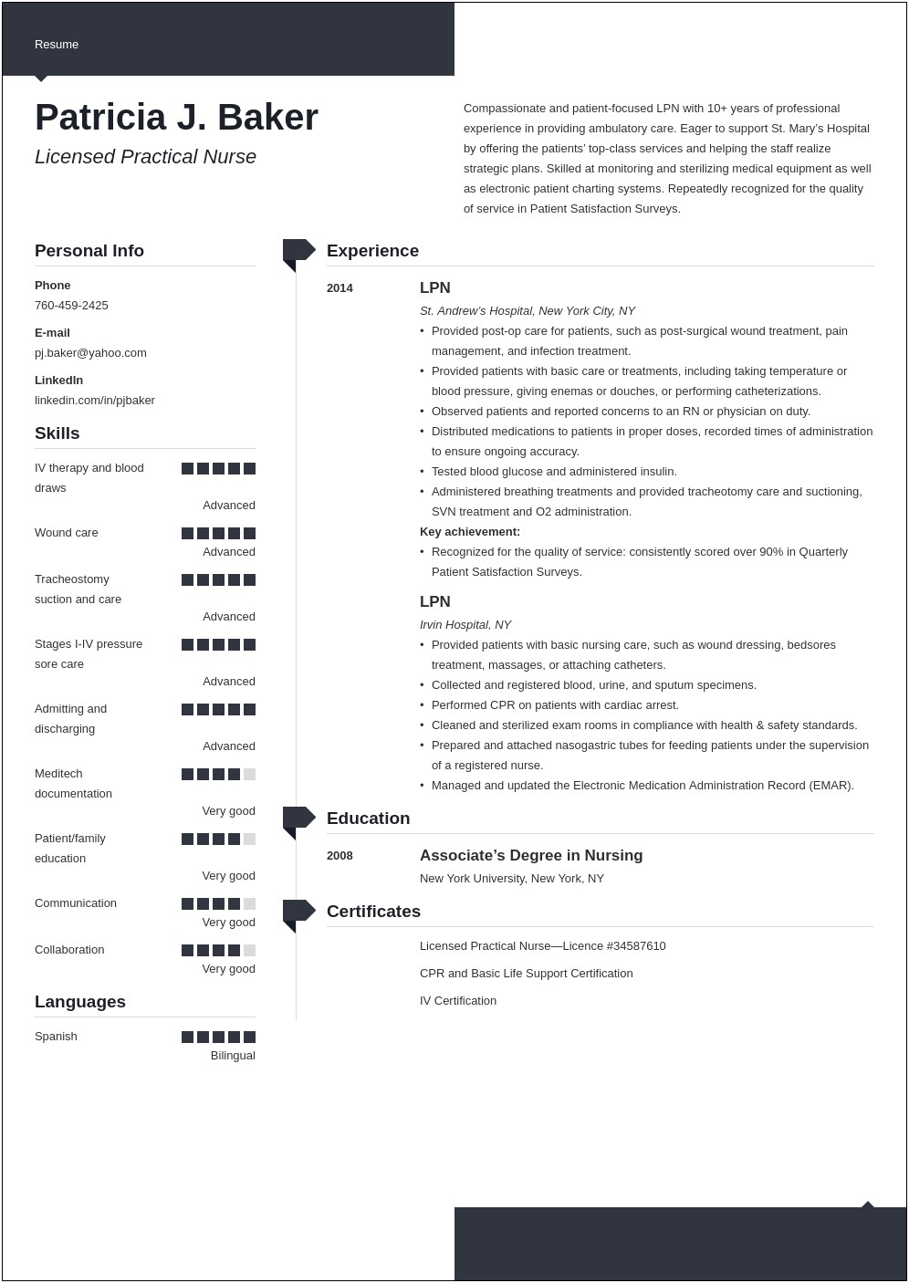 Skills To List For Practical Nursing Resume