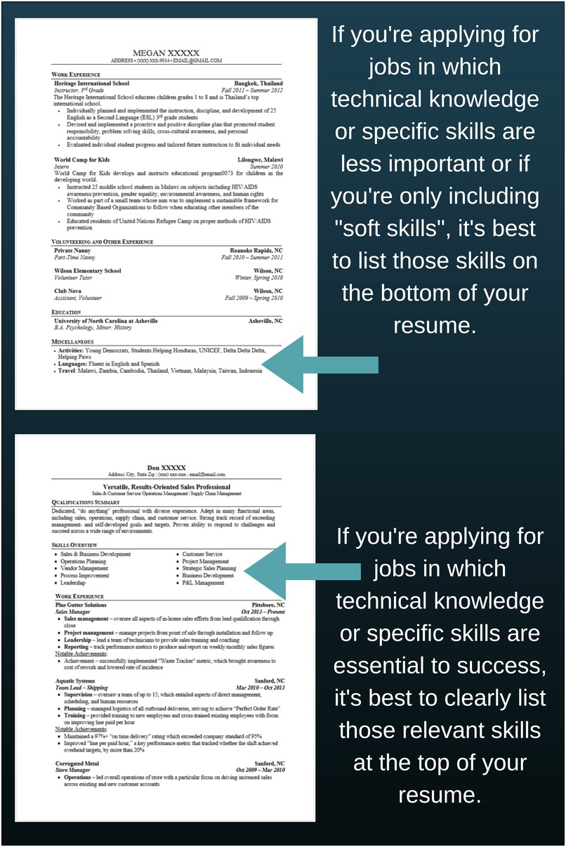 Skills To List On Sales Professional Resume