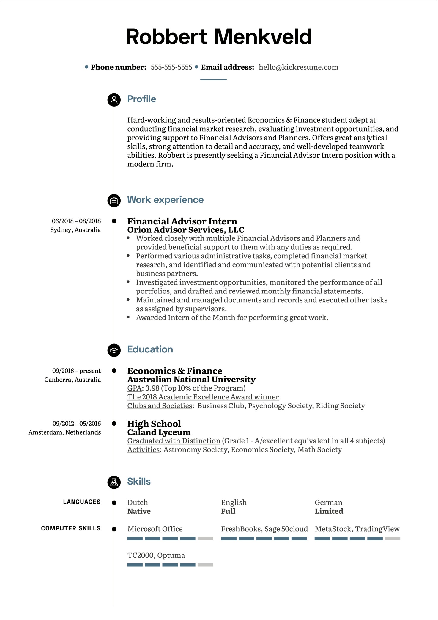 Skills To Put On A Resume For Finanace