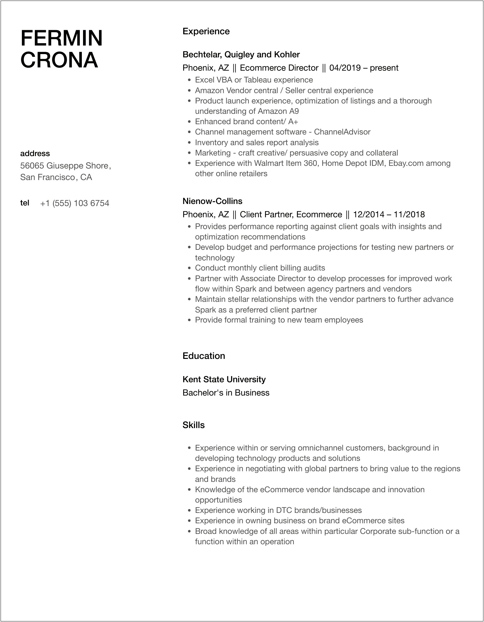 Skills To Put On Resume For Ebay