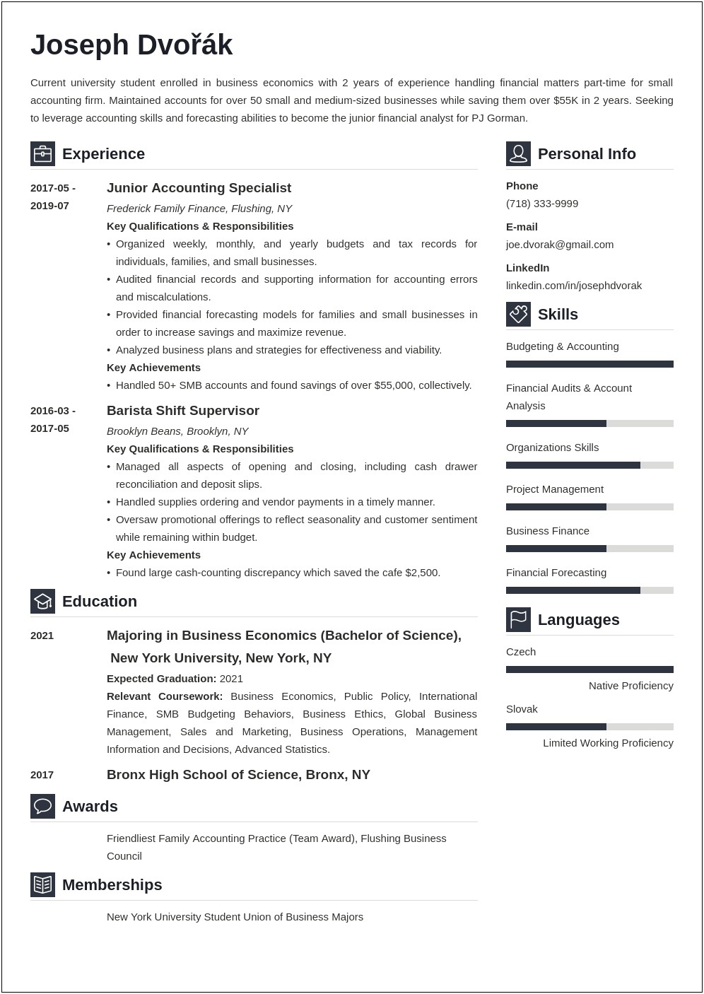 Skills To Use On Resume Undergrad