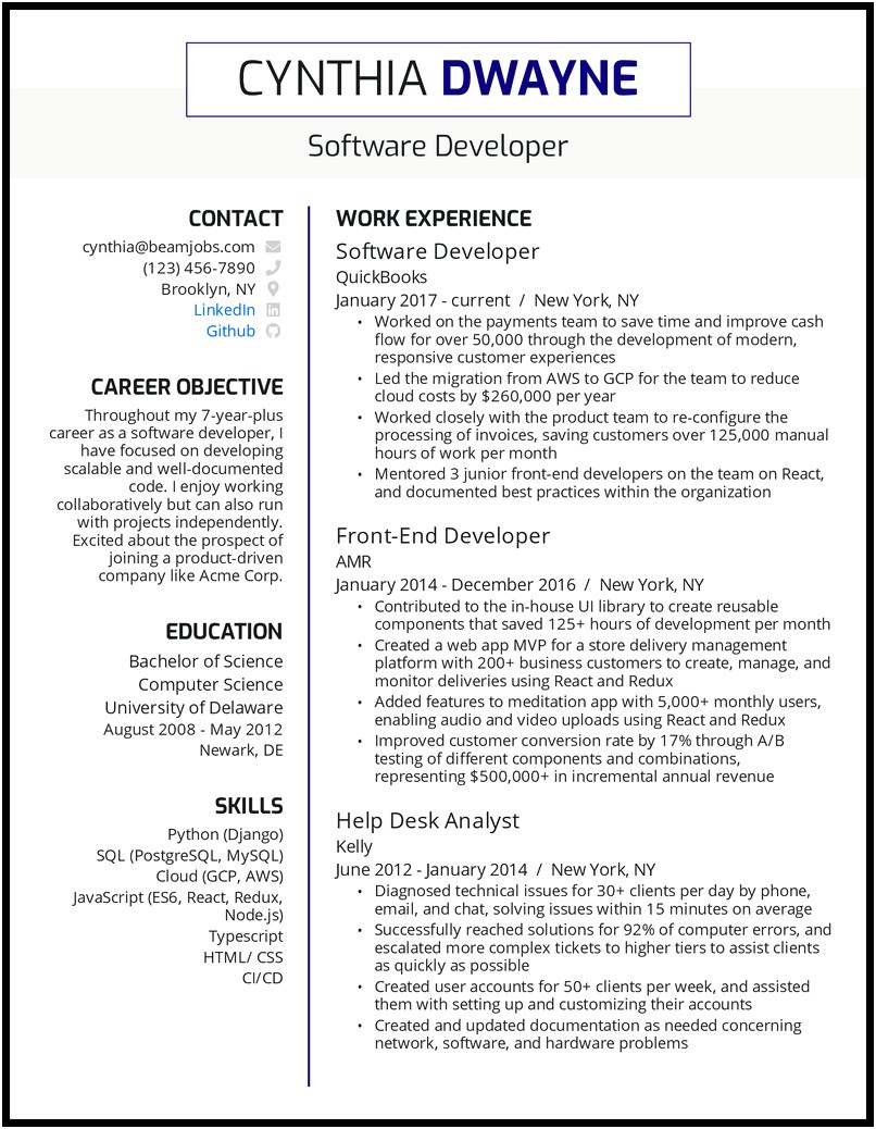 Software Experience To Put On Resume