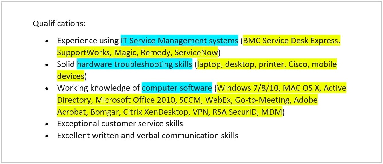 Software To Create Quick Resume Matching Job Description