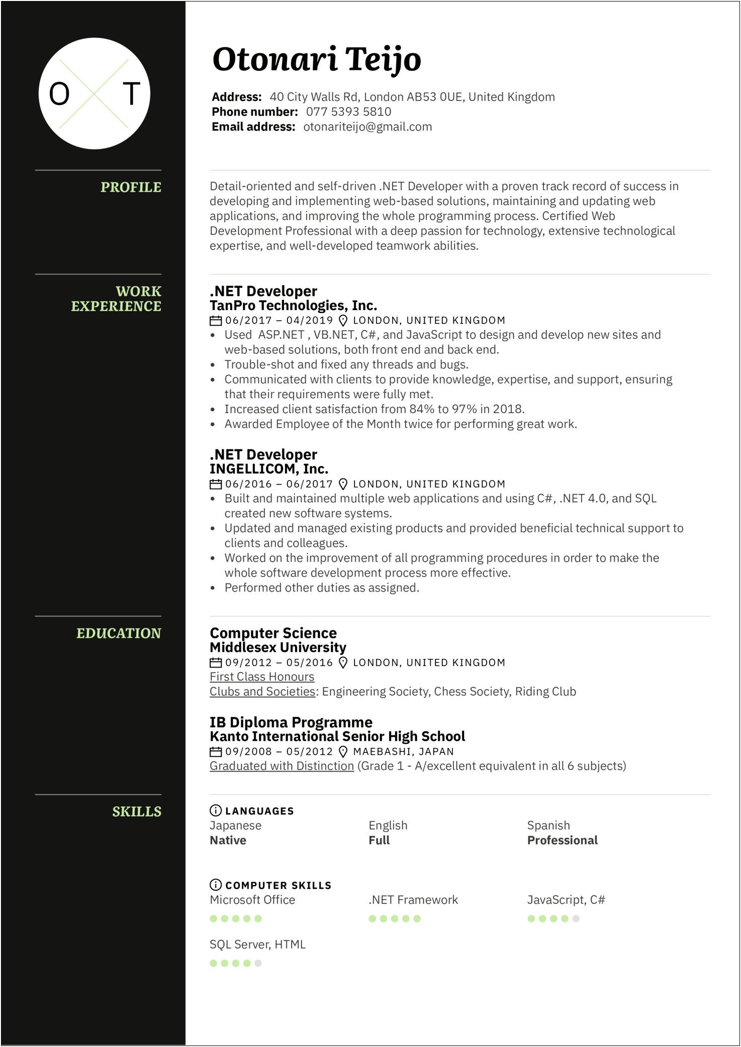 Sql Server Developer Resume 6 Years Experience