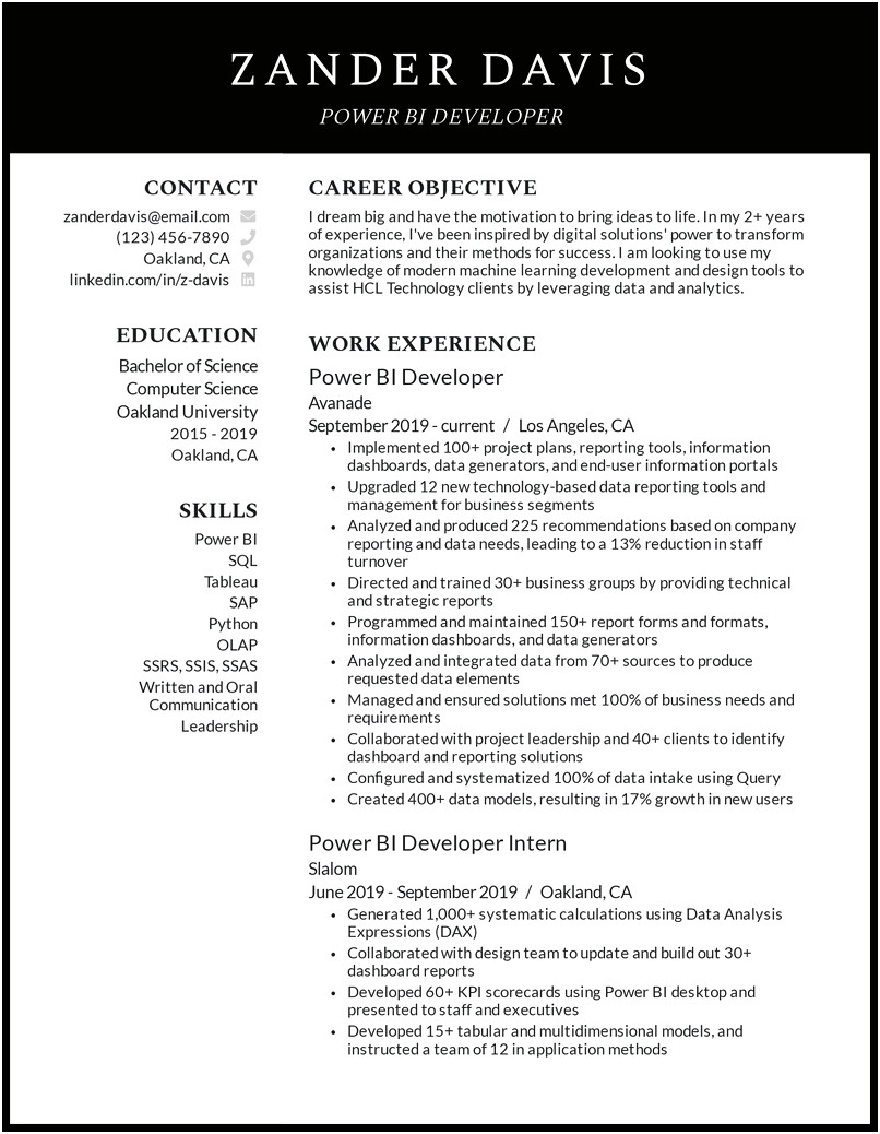 Ssis Developer Resume For 2 Years Experience