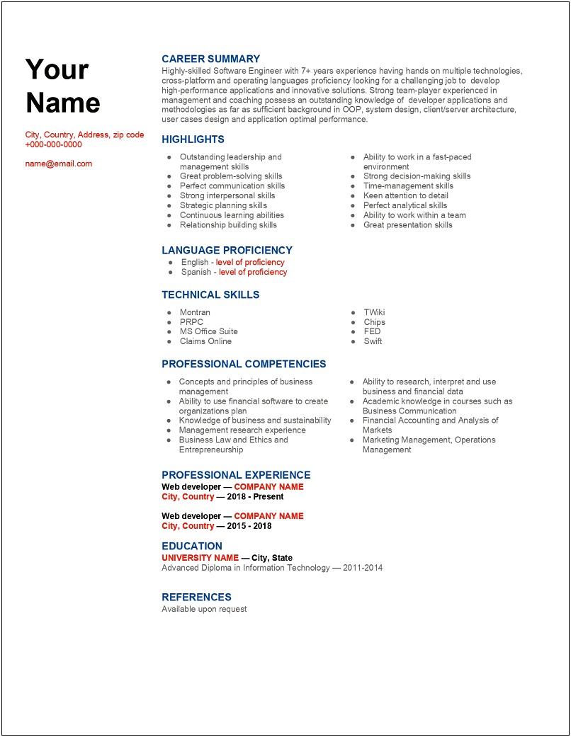 Staffing Job Server Resume Duties Description