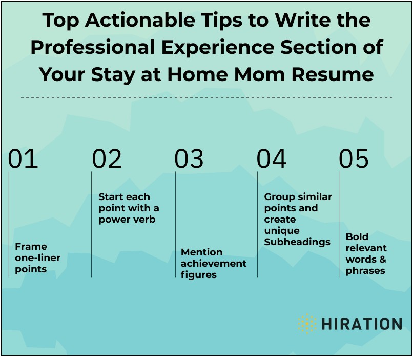 Stay At Home Mom Resume Objective Example