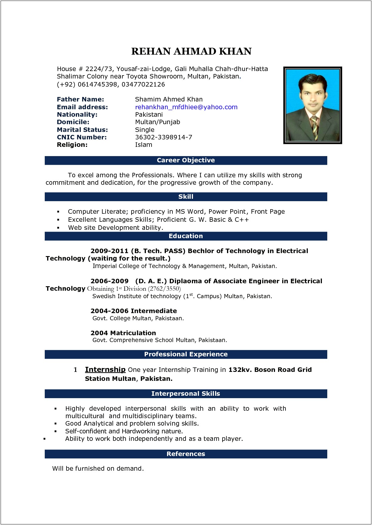 Steps To Make Resume In Ms Word 2007