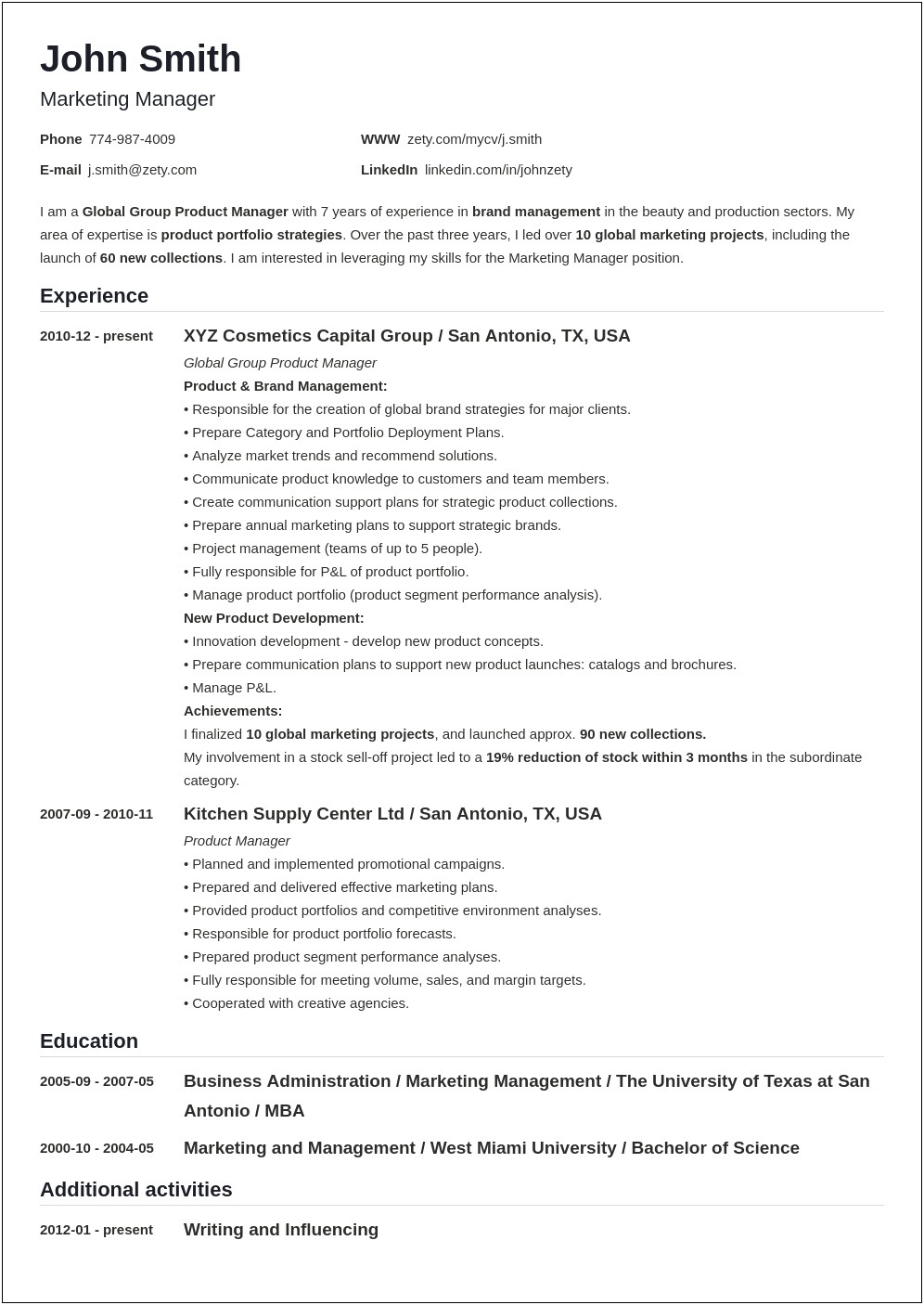 Summary Of Qualifications Examples For Resume Highschool Students