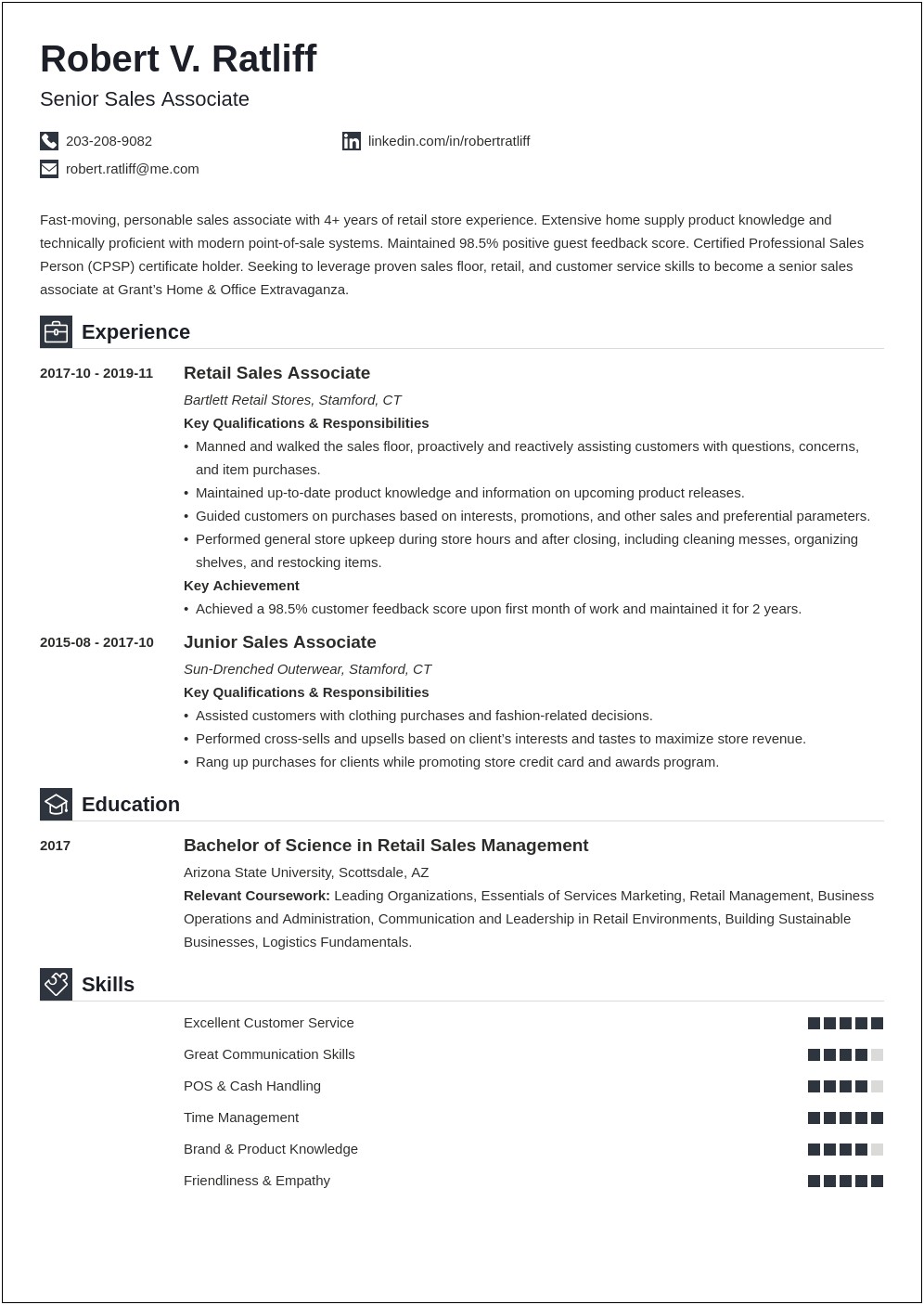 Summary Of Skills Resume Examples Shoe Factory