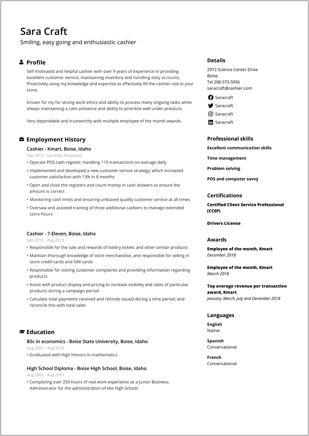 Synonyms For Service Skills On Resume