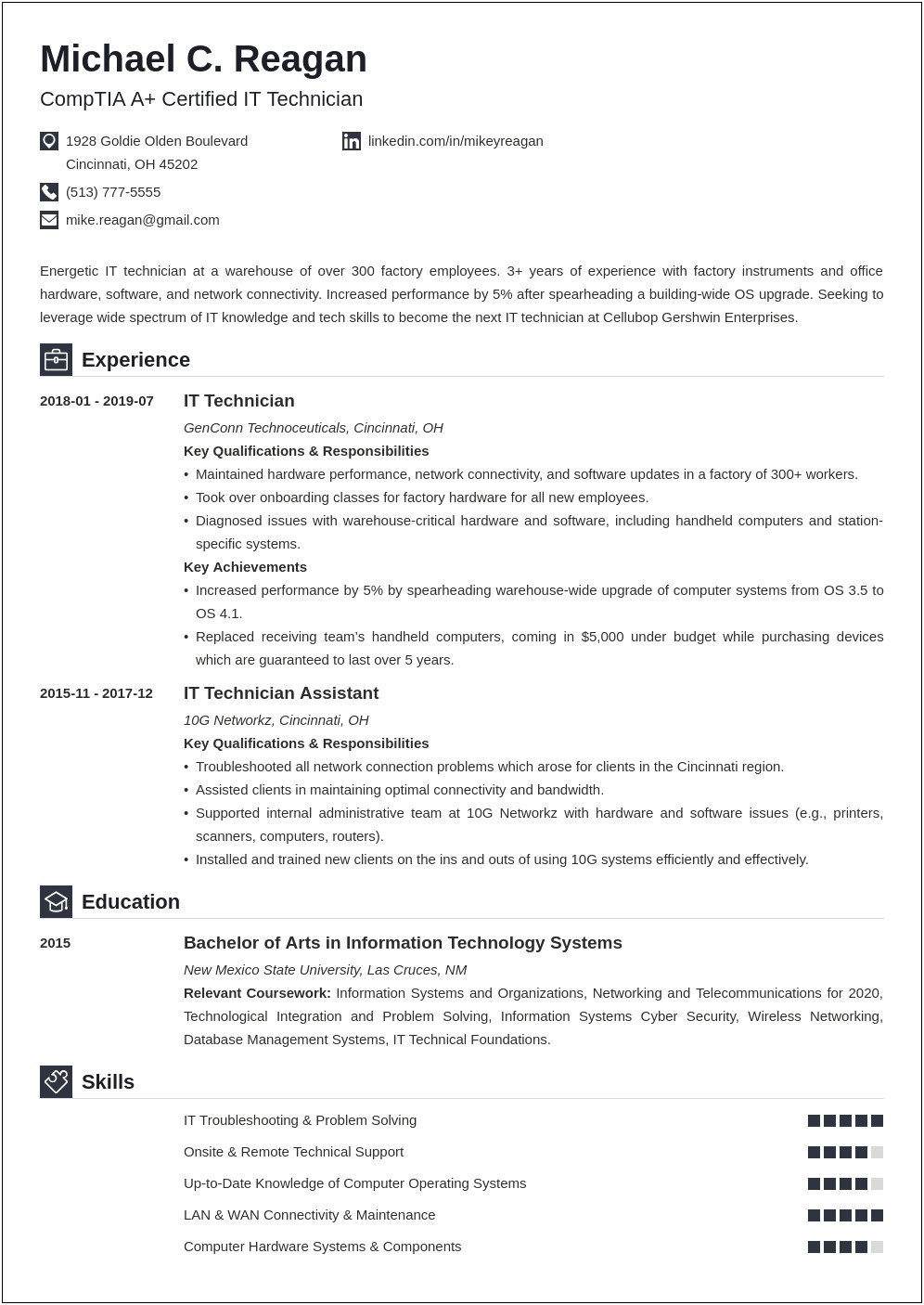 System Integration Technical Skills To List On Resume