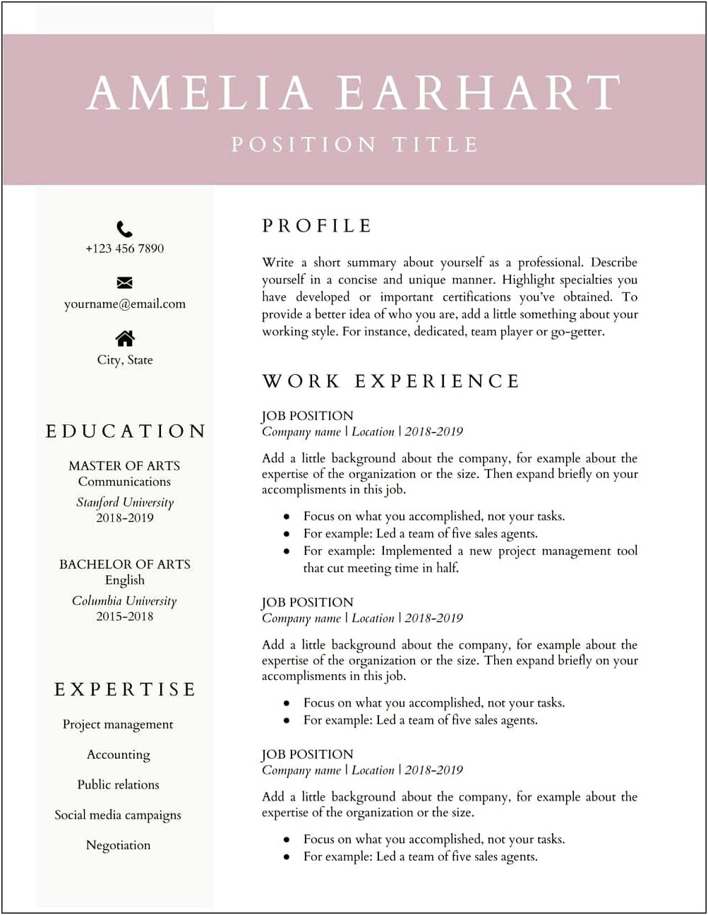 Teacher Resume Template Google Docs Free