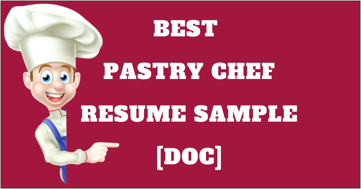 Technical Skills For Pastry Chef Resume