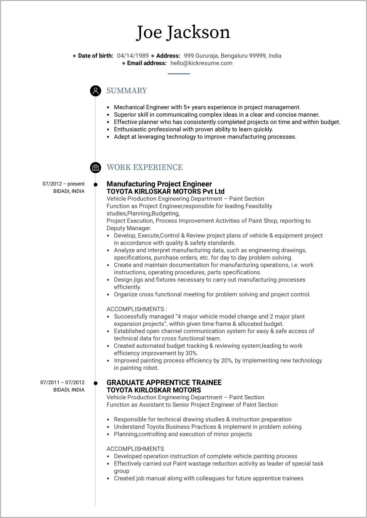 Technology Sample Resume With 20 Years Experience