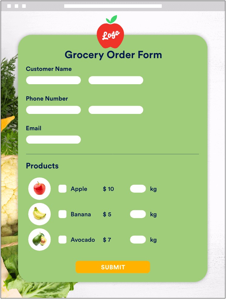 Template For Online Food Ordering System Free Download