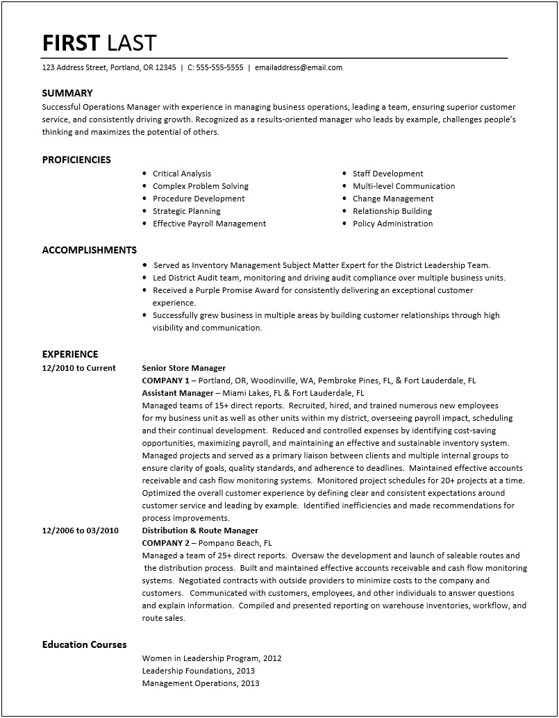 Terms Besides Supervisor To Put On Resume